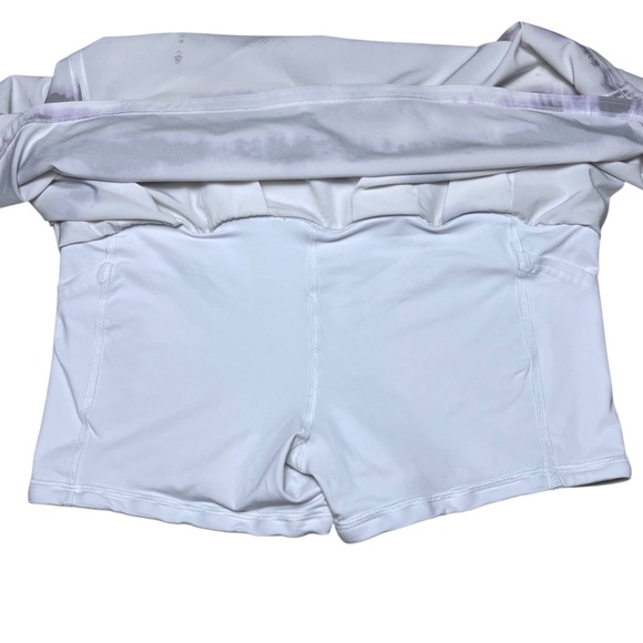 Lululemon 8 Pace Rival Mid Rise Skort Skirt Transverse Lilac Multi Tennis Golf - Picture 7 of 10